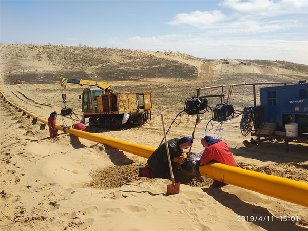 熊谷柴油電焊機在新疆克拉瑪依油區工程建設