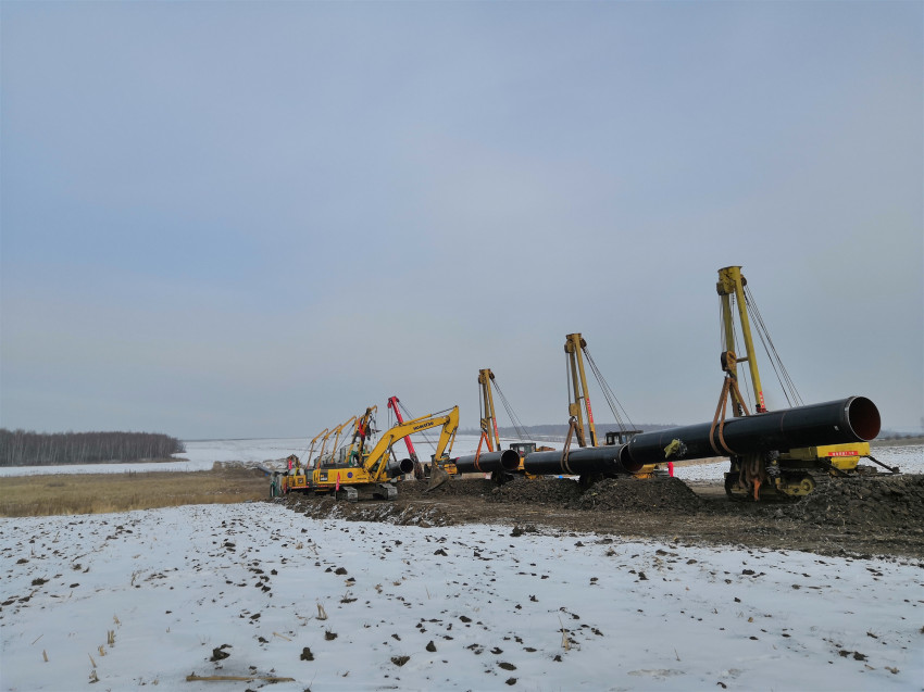 熊谷自動焊機大慶施工現場